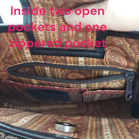 Brighton Fabric Floral / Leaf Pattern Purse - Picture 6 of 16